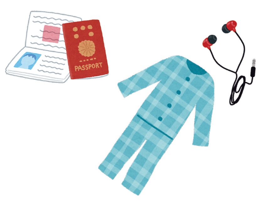 illustration of items to bring