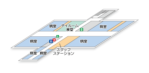 ４Ｆ　病棟（一般病床・訪問看護ステーション「きなし」）