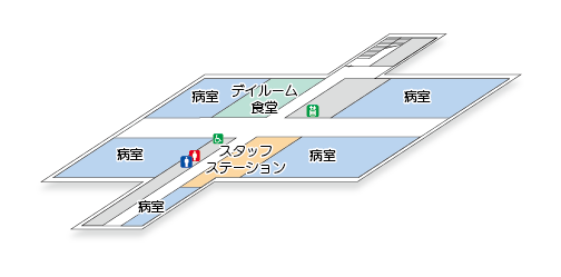 ５Ｆ～７Ｆ　病棟（一般病床）